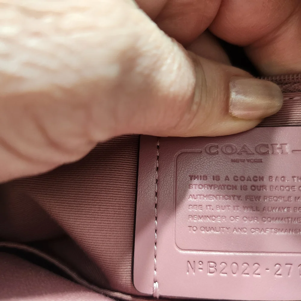 Coach Pink and Tan Floral Satchel - Picture 2 of 9